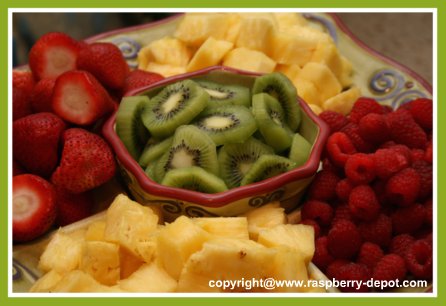 fruit salad arrangement tray