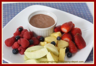 fruit and dip tray